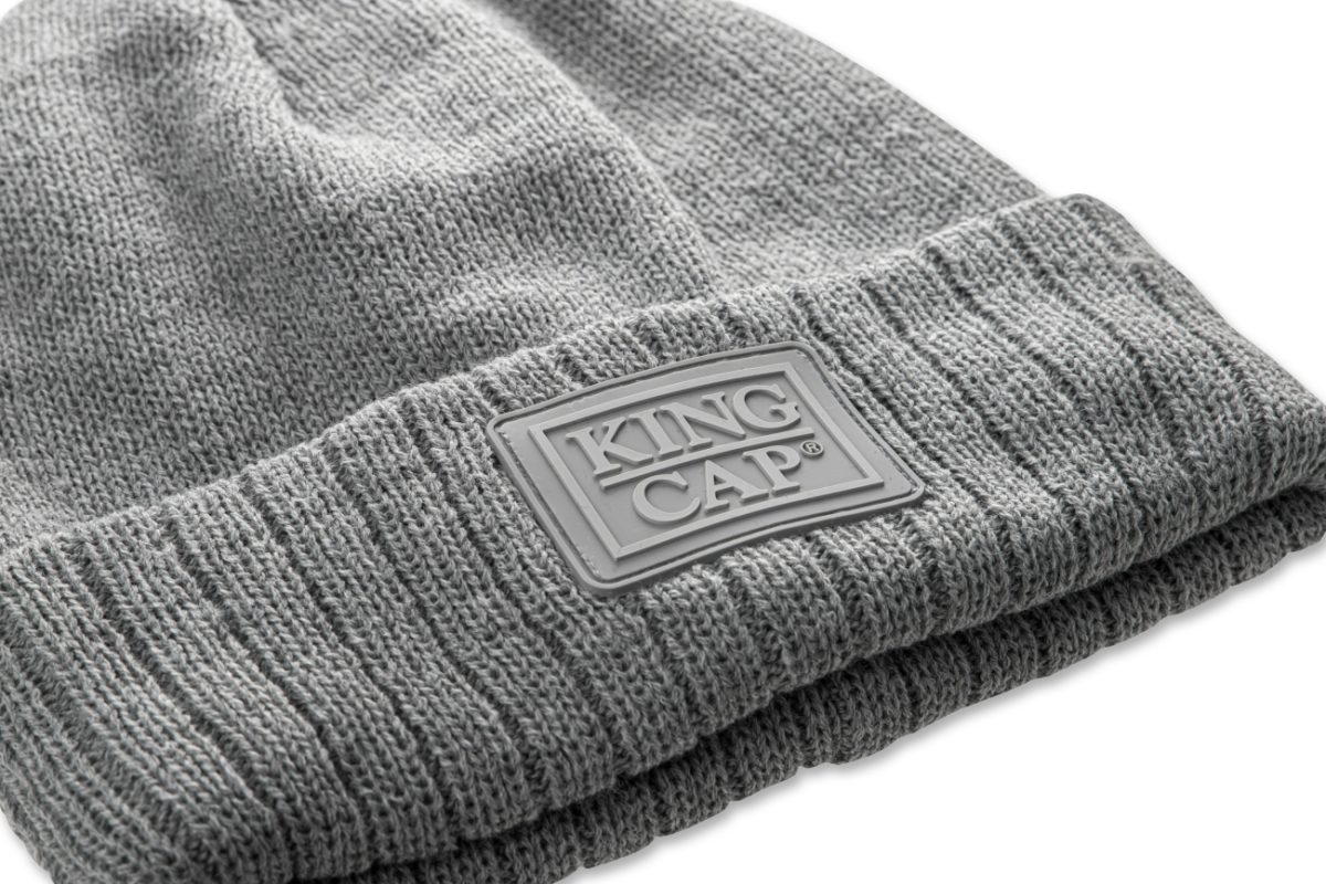 KINGCAP® exclusive beanie met ribbed omslag | Topkwaliteit | Eigen ...